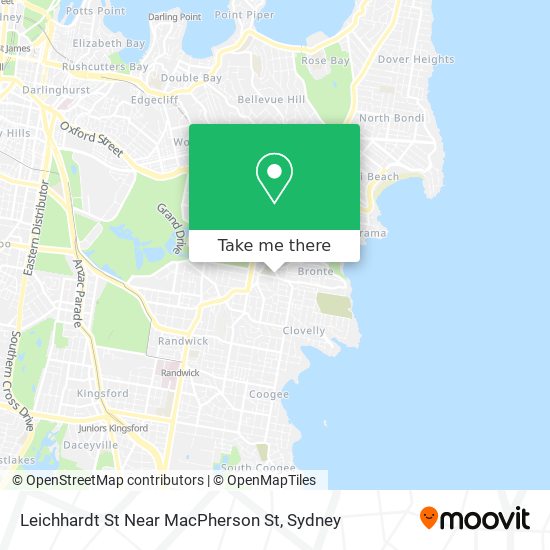 Mapa Leichhardt St Near MacPherson St