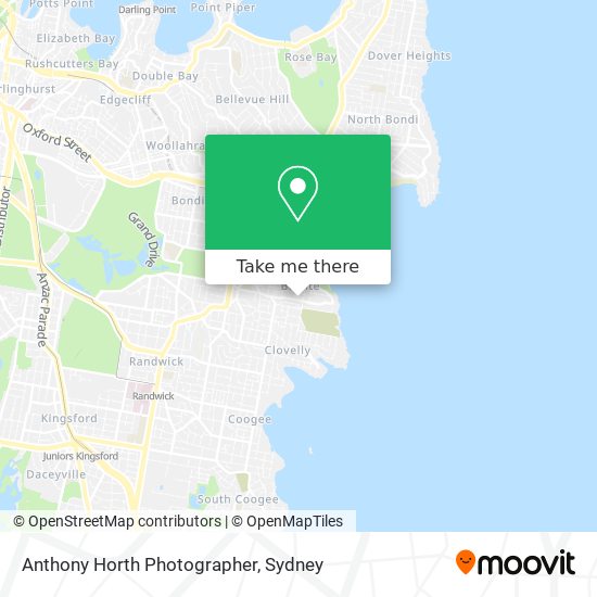 Anthony Horth Photographer map