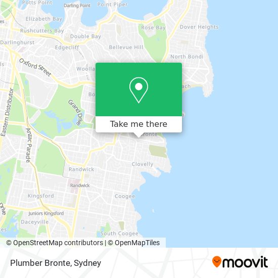 Plumber Bronte map