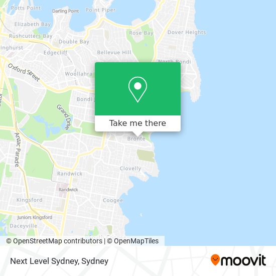 Mapa Next Level Sydney