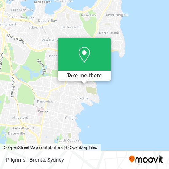 Mapa Pilgrims - Bronte