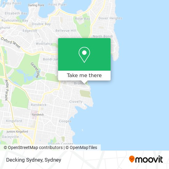 Decking Sydney map