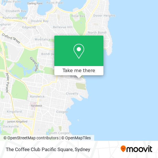 The Coffee Club Pacific Square map