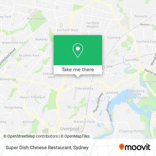 Mapa Super Dish Chinese Restaurant