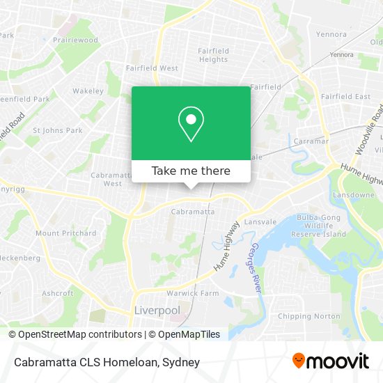 Mapa Cabramatta CLS Homeloan