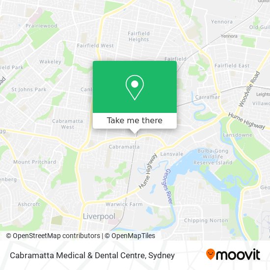 Mapa Cabramatta Medical & Dental Centre