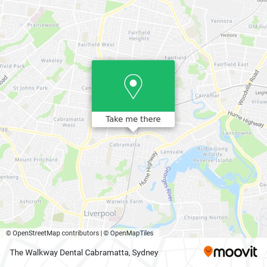 The Walkway Dental Cabramatta map