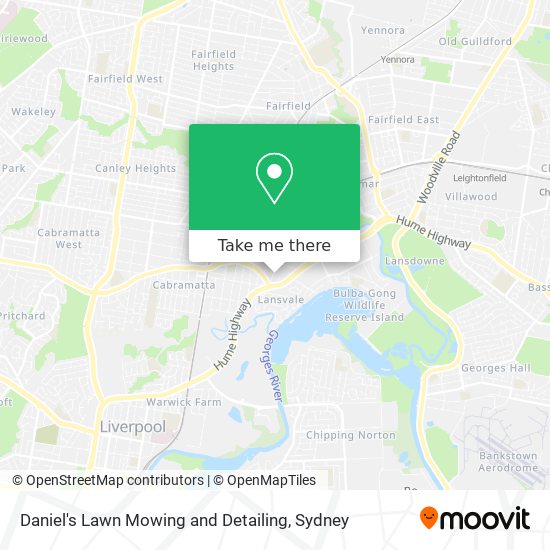 Daniel's Lawn Mowing and Detailing map