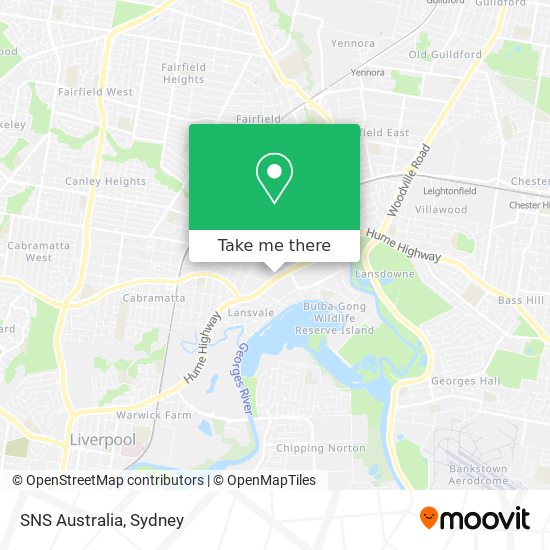 Mapa SNS Australia