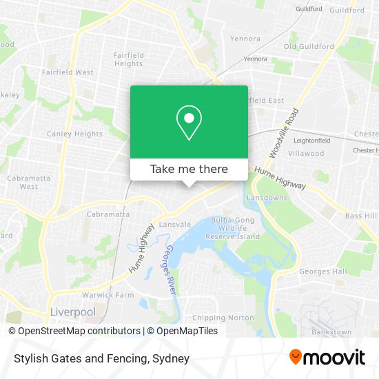 Stylish Gates and Fencing map