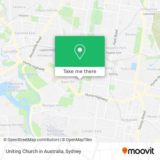 Uniting Church in Australia map