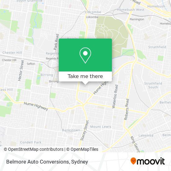 Belmore Auto Conversions map