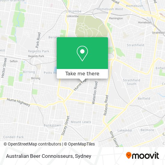 Mapa Australian Beer Connoisseurs