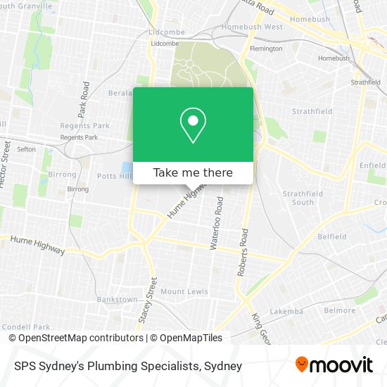 Mapa SPS Sydney's Plumbing Specialists