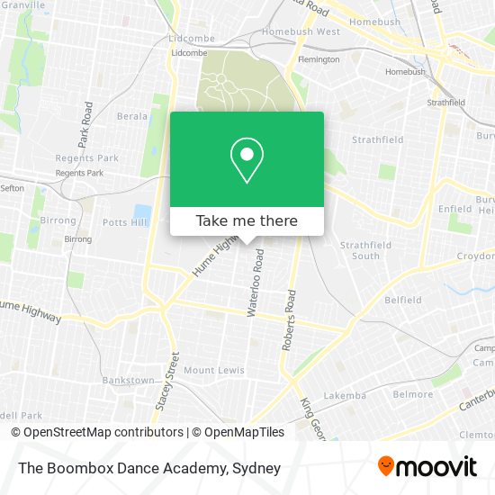 The Boombox Dance Academy map