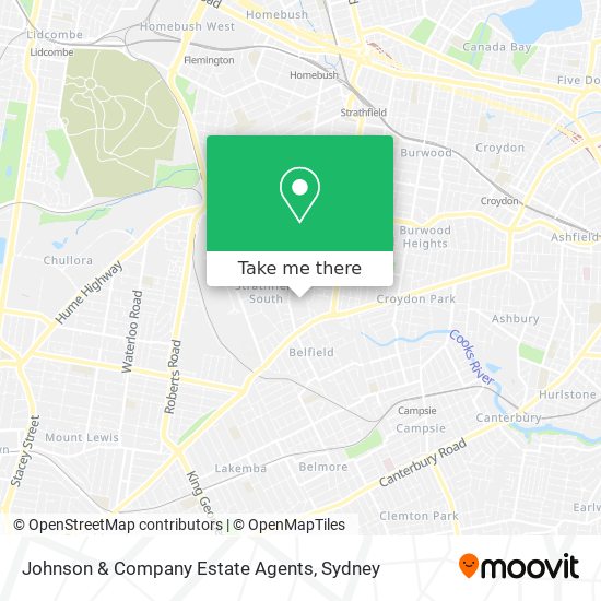 Mapa Johnson & Company Estate Agents