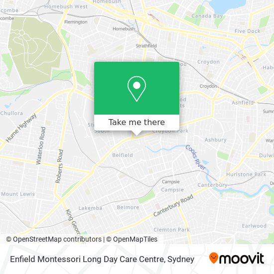 Mapa Enfield Montessori Long Day Care Centre