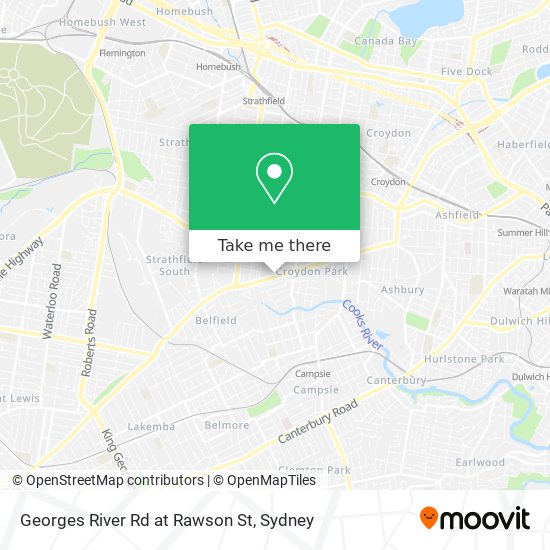 Georges River Rd at Rawson St map