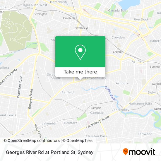 Georges River Rd at Portland St map