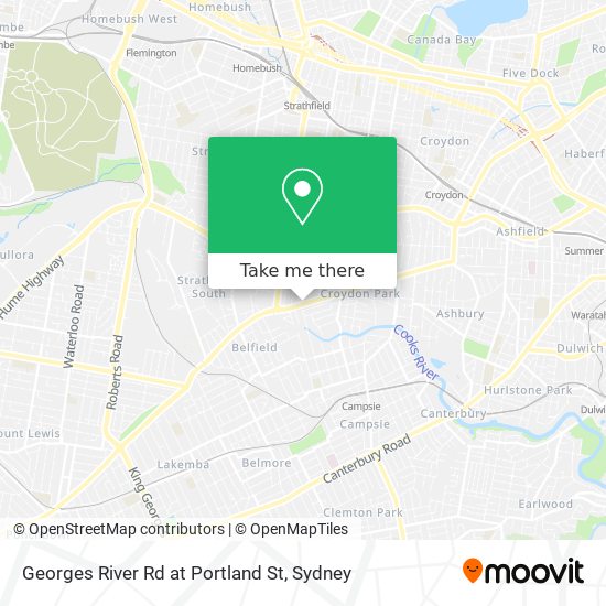 Mapa Georges River Rd at Portland St