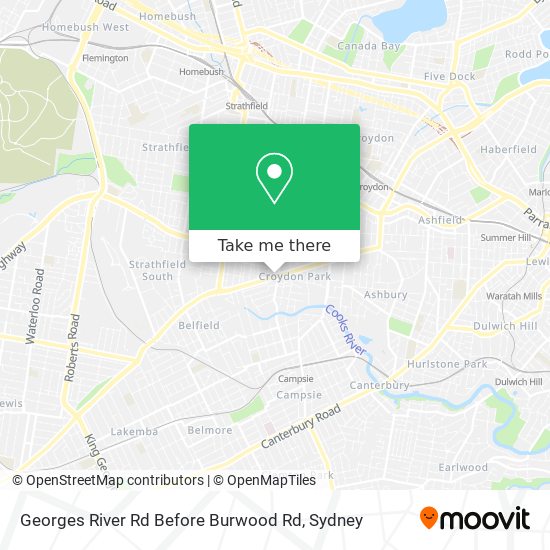 Mapa Georges River Rd Before Burwood Rd