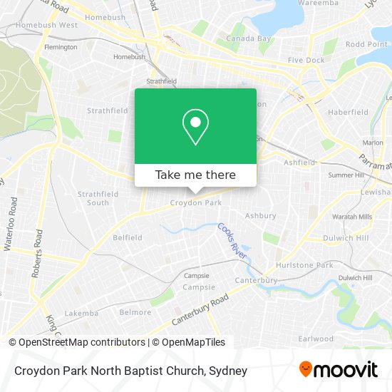 Croydon Park North Baptist Church map