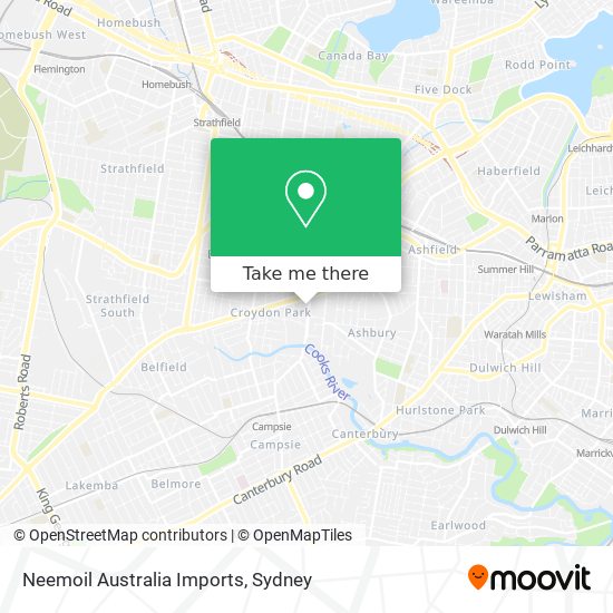 Neemoil Australia Imports map