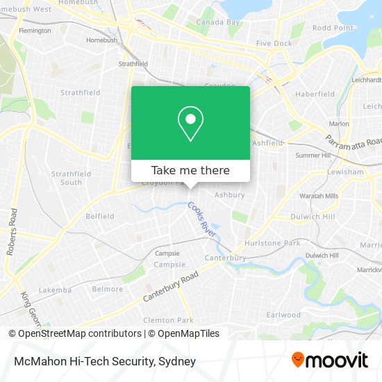 McMahon Hi-Tech Security map