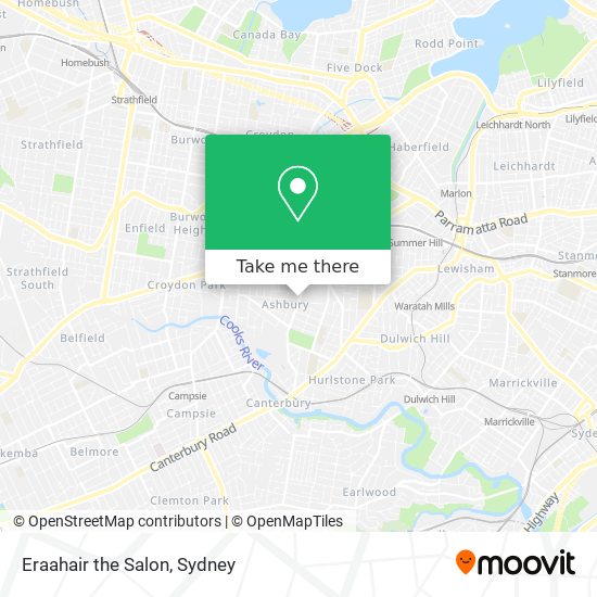 Eraahair the Salon map