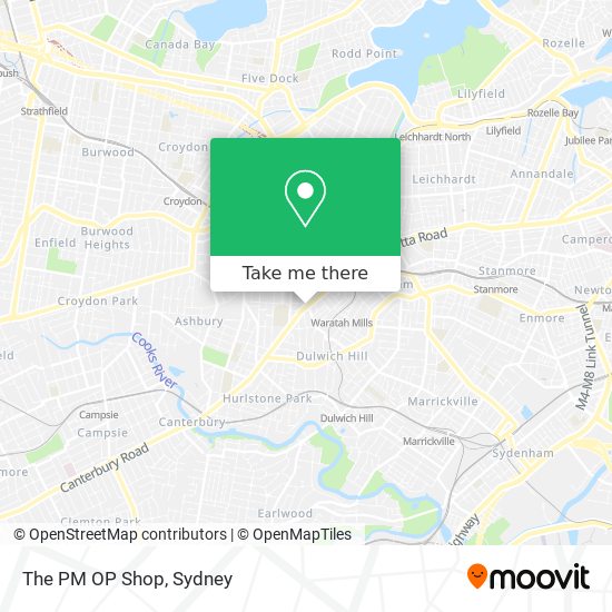 The PM OP Shop map