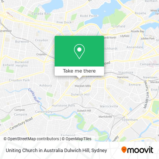 Mapa Uniting Church in Australia Dulwich Hill