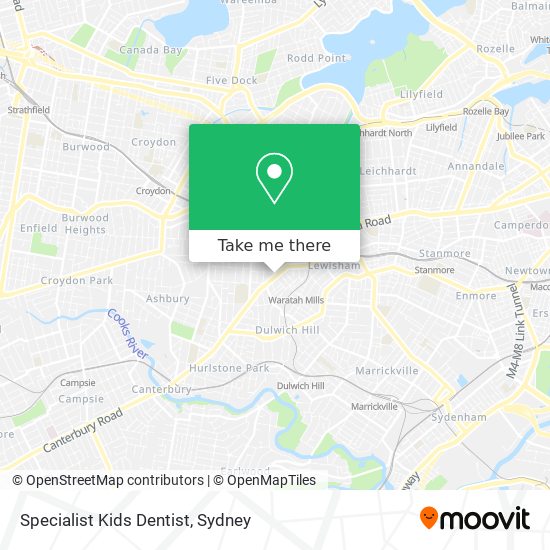 Specialist Kids Dentist map