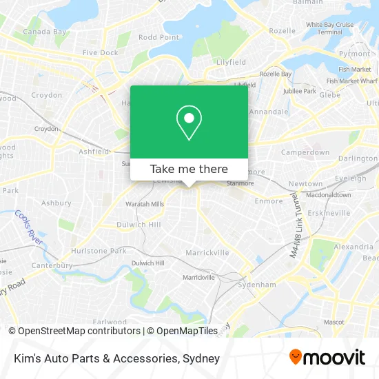 Mapa Kim's Auto Parts & Accessories