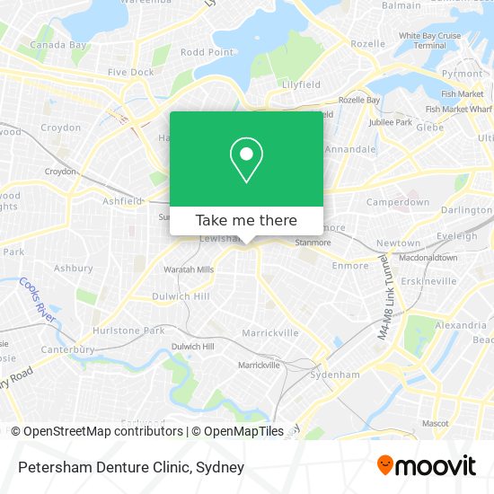 Mapa Petersham Denture Clinic