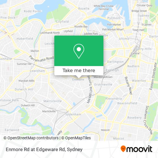 Enmore Rd at Edgeware Rd map