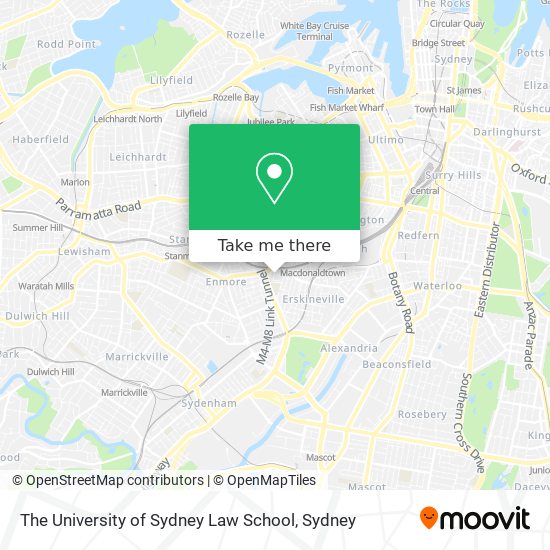 The University of Sydney Law School map