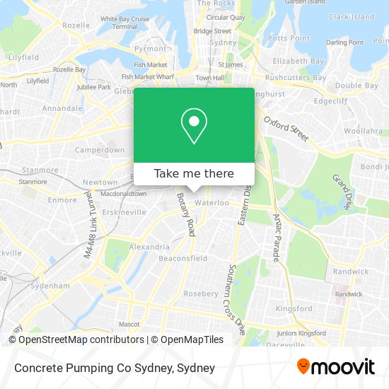 Concrete Pumping Co Sydney map