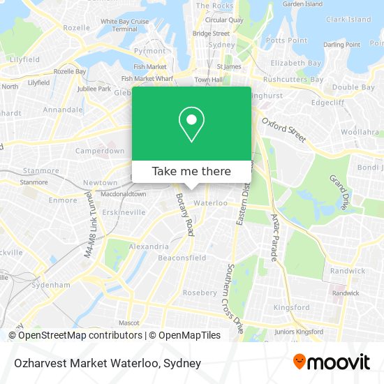 Ozharvest Market Waterloo map