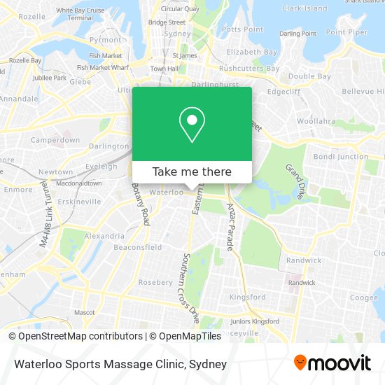 Waterloo Sports Massage Clinic map