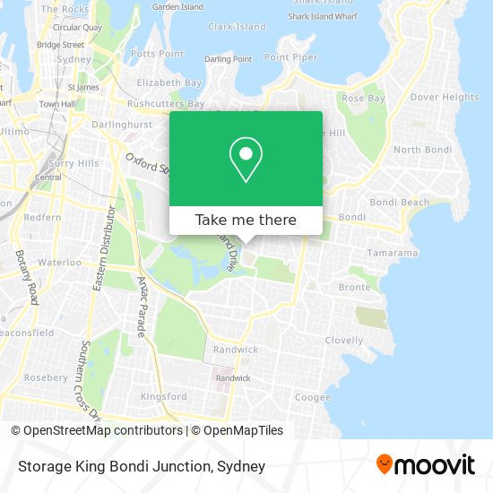 Storage King Bondi Junction map