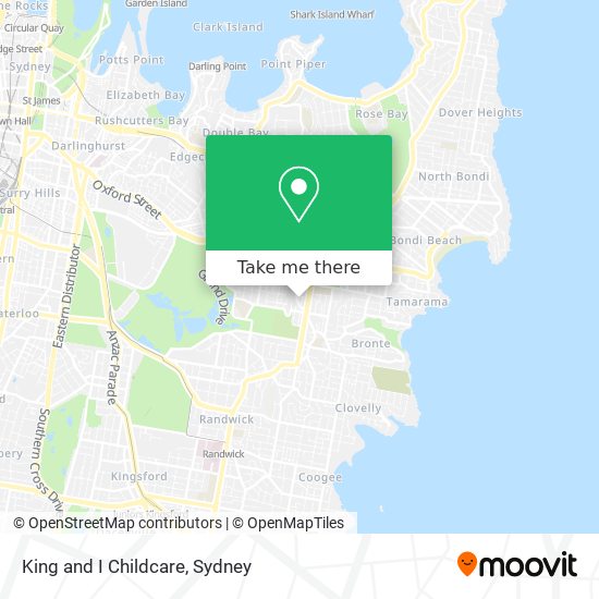 King and I Childcare map