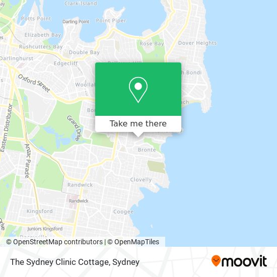 The Sydney Clinic Cottage map