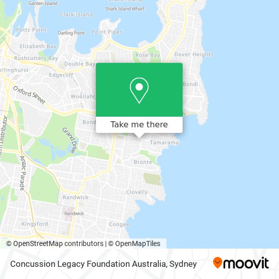 Concussion Legacy Foundation Australia map