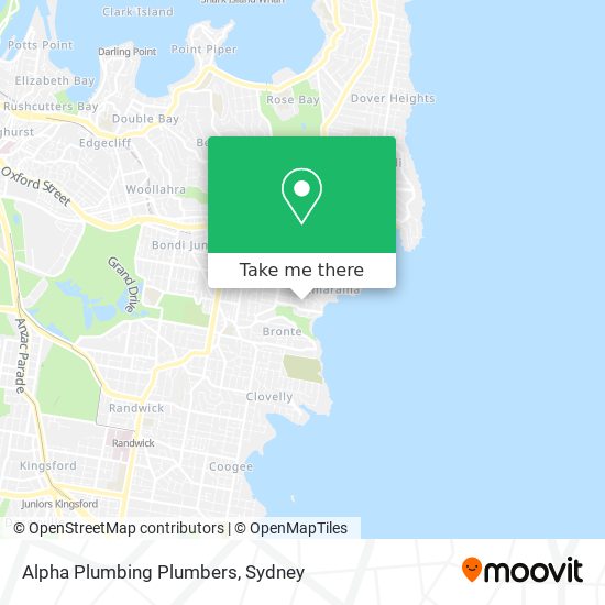 Mapa Alpha Plumbing Plumbers