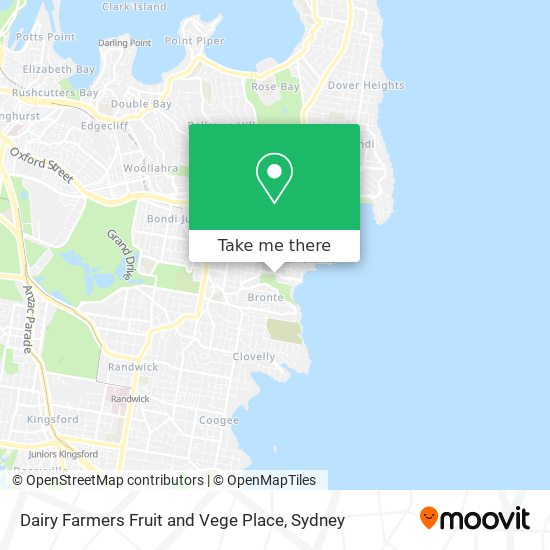 Dairy Farmers Fruit and Vege Place map