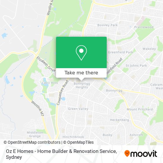 Mapa Oz E Homes - Home Builder & Renovation Service