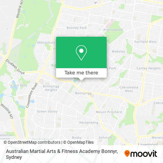 Australian Martial Arts & Fitness Academy Bonnyr map