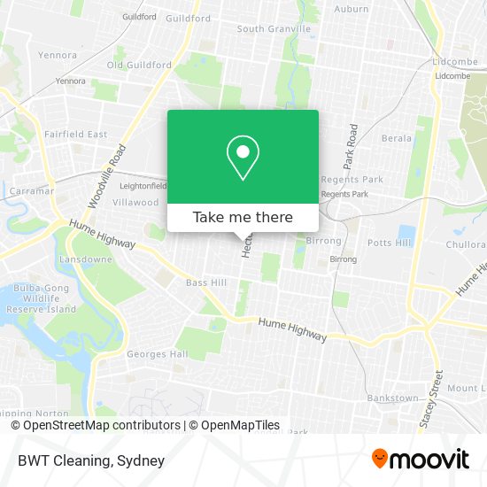 BWT Cleaning map