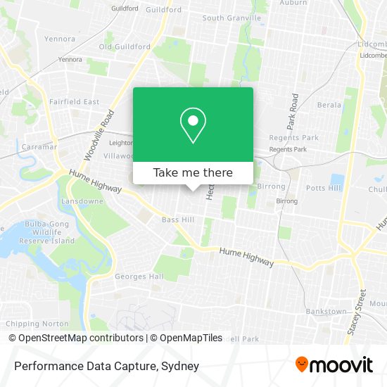 Performance Data Capture map