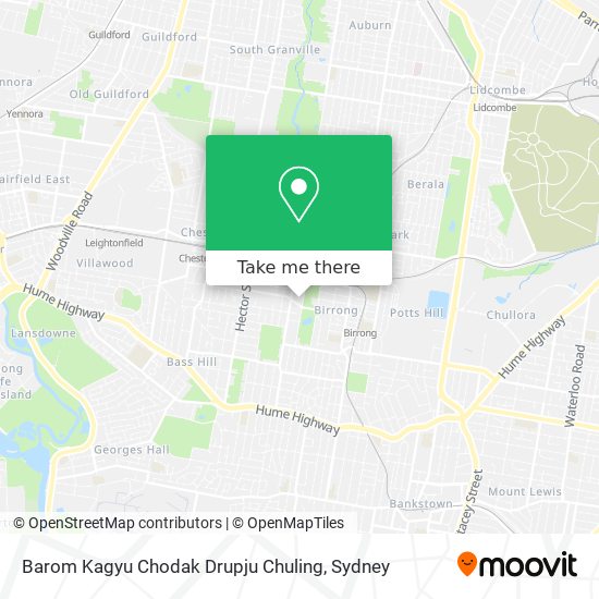 Barom Kagyu Chodak Drupju Chuling map